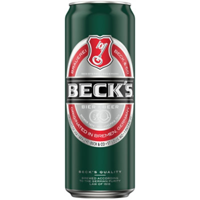 Beck's Pilsner Beer Can - 25 Fl. Oz. - Image 1