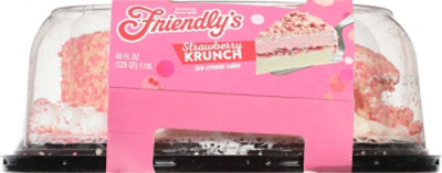 Friendly's Strawberry Krunch Cake Vanilla Flavored And Strawberry Ice Cream Cake - 40 Fl. Oz. - Image 7