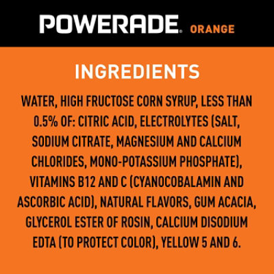 Powerade Orange Sports Drink  - 20 Fl. Oz - Image 6