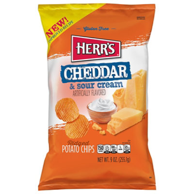 Cheddar & Sour Cream Ridge Potato Chips 9 OZ Pavilions