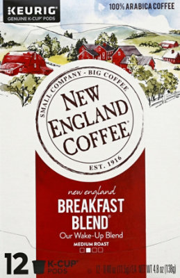 New England Coffee Breakfast Blend Kcup - 12 CT - Image 1