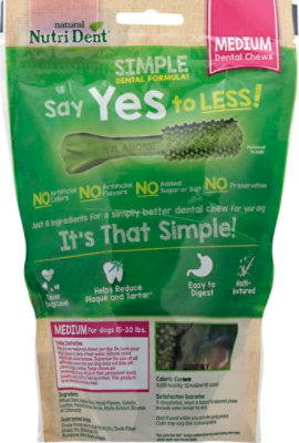 Nylabone Nutri Dent Dog Chew Brush Bone Medium - 8 Count - Image 4