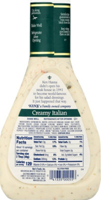 Kens Steak House Creamy Italian Salad Dressing Creamy 16 Oz - 16 FZ - Image 4