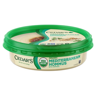 Cedars Organic Mediterranean Hommus - 10 OZ - Image 2