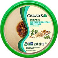Cedars Organic Mediterranean Hommus - 10 OZ - Image 2