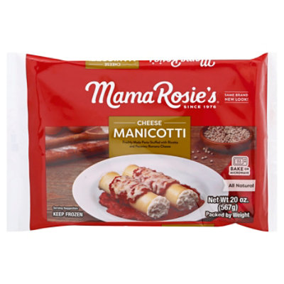 Mama Rosies Reg Manicotti Plstcbag Frzn - 20 OZ - Image 1