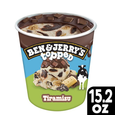 Ben & Jerry's Tiramisu Topped Ice Cream - 15.2 Oz