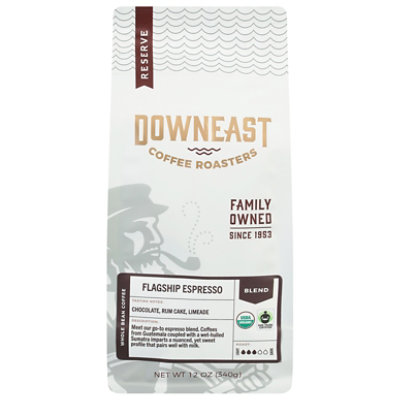 Downeast Coffee Flagship Espresso Whole Bean Coffee Organic - 12 OZ - Image 3