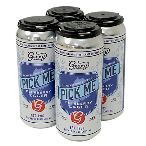 Gearys Pick Me Blueberry Lager In Cans - 4-16 FZ