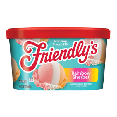 Friendly's Raspberry Lemon and Orange Sherbet - 1.5 Quart - Image 1