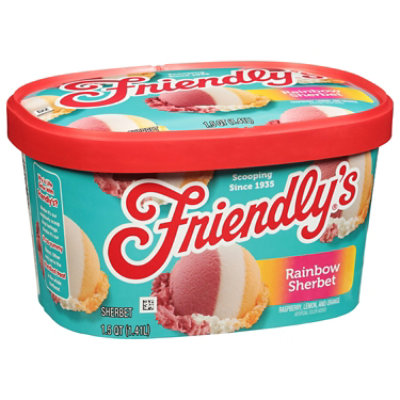 Friendly's Raspberry Lemon and Orange Sherbet - 1.5 Quart - Image 2