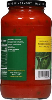 Boves Pasta Sauce Basil - 24 Oz - Image 6