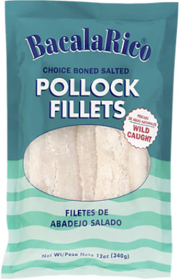Bc Salted Alaska Pollock Fillet - 12 OZ - Image 1