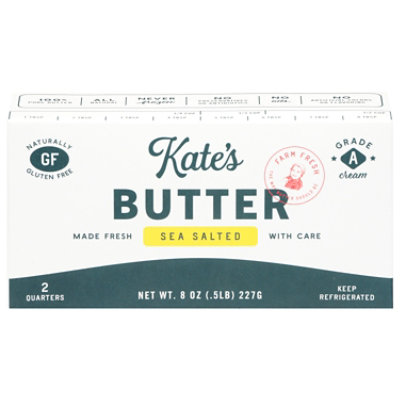 Kates Sea Salted Butter 2 Quarters 8 Oz - 8 OZ - Image 2