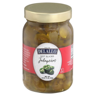 Delallo Jalapeno Peppers Hot - 16 Oz - Safeway