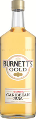 Burnetts Rum Regular Gold Proof 80 - 750 ML - Image 1