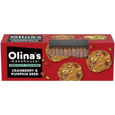 Olinas Bakehouse Cranberry Pumpkin Seed Seeded Crisps - 5.3 OZ - Image 1