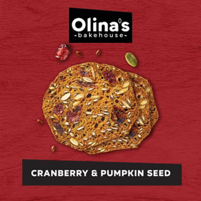 Olinas Bakehouse Cranberry Pumpkin Seed Seeded Crisps - 5.3 OZ - Image 2