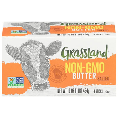 Grassland Salted Grade AA Butter Quarters (1 lb. Sticks - 18/Case)