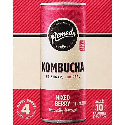 Remedy Mixed Berry Kombucha - 4-11 Fl. Oz. - Image 6