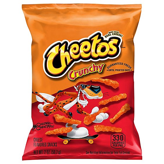 CHEETOS Snacks Crunchy Cheese Flavored - 2 Oz
