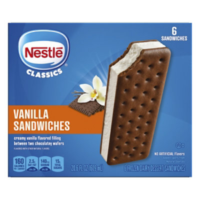Nestle Vanilla Ice Cream Sandwiches - 20.6 FZ - Vons