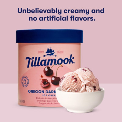 Tillamook Oregon Dark Cherry Ice Cream - 48 Oz - Image 4