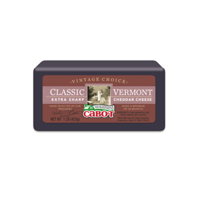 Cabot Vintage Choice Waxed Cheddar Cheese - shaws