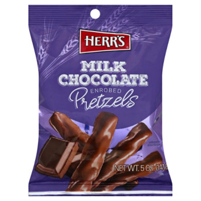 Herrs Chocolate Covered Pretzel Sticks 5 Oz Albertsons