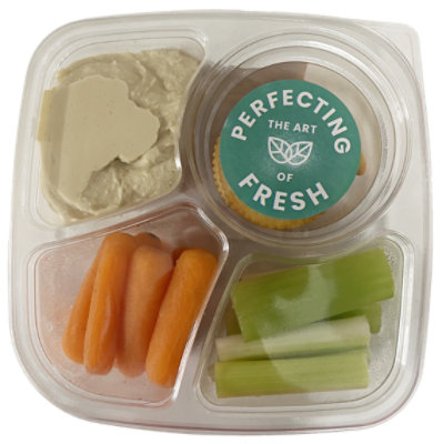 Grab N Go Veggie Hummus Cracker Tray - 10 OZ - Image 1