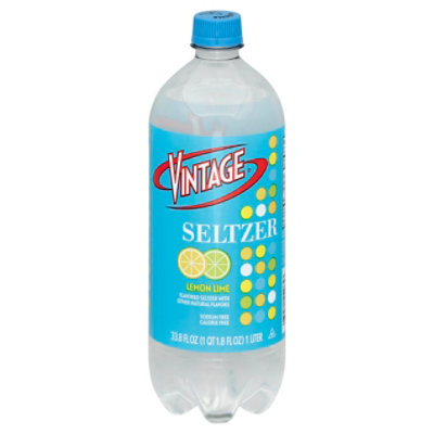 Vintage Seltzer Lemon Lime - 33.8 FZ - Image 1