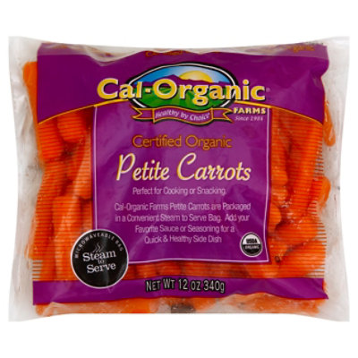 Cal-Organic Farms Carrots Baby Peeled Organic Microwave Pack - 12 OZ - Image 1