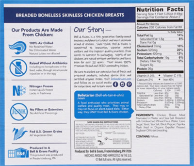 Bell & Evans Chicken Breast Breaded - 12 OZ - Image 5