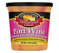 Old Fashioned Cheese Port Wine Cheddar Cheese Snack Spread 14 Oz - 14 OZ