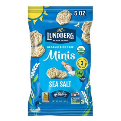 Lundberg Family Farms Regenerative Organic Certified Mini Rice Cakes Sea Salt - 5 Oz - Image 4