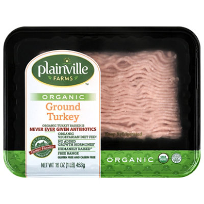 Plainville Farms Ground Turkey Organic - 16 OZ - Image 2