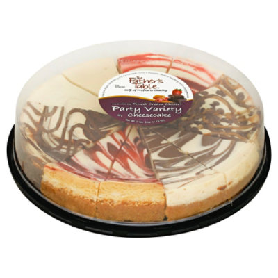 The Fathers Table 9 Inch Party Variety Cheesecake - 40 Oz
