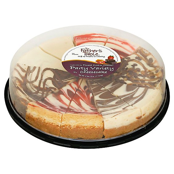 The Fathers Table 9 Inch Party Variety Cheesecake - 40 Oz