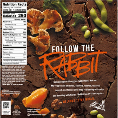 Fat Rabbit Orange Cauliflower Renegade with Roasted Vegetables Frozen Meal Box - 11 Oz - Image 8