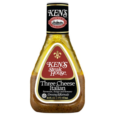 Kens Steak House 3 Cheese Italian Salad Dressing 16 Oz - 16 FZ - Image 2