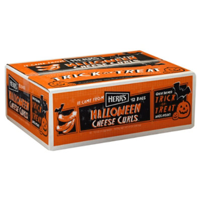 Herrs 42 Count Halloween Cheese Curls Case  21 OZ  JewelOsco