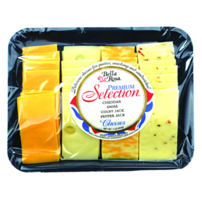 Bella Rosa Variety Cheese Tray - 16 OZ - Image 1