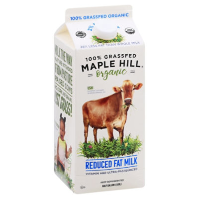 Milk 100% Grassfed Organic 2% 64oz - HG - starmarket