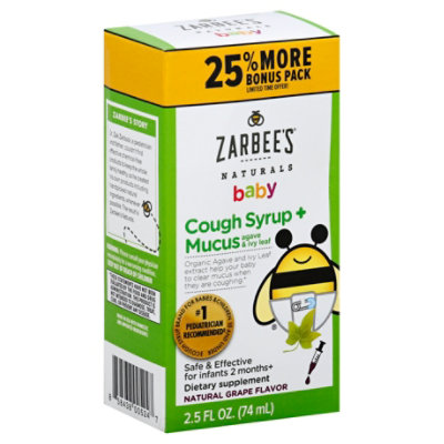 Zarbees Baby Cough Mucus - 2.5 FZ - Image 1