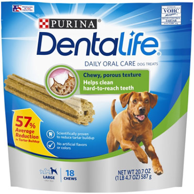 Dentalife Chicken Dog Treats 18 Count - 20.7 Oz - Image 1