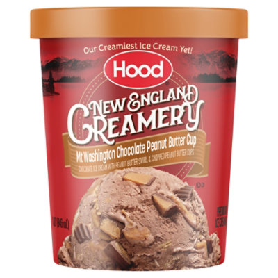 Hood New England Creamery Mount Washington Chocolate Peanut Butter Cup Ice Cream - 1 Quart - Image 1