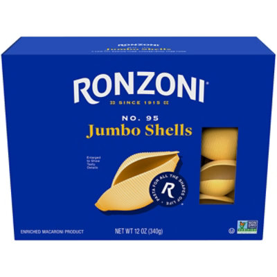 Ronzoni Pasta Shells Jumbo - 12 Oz - Image 1