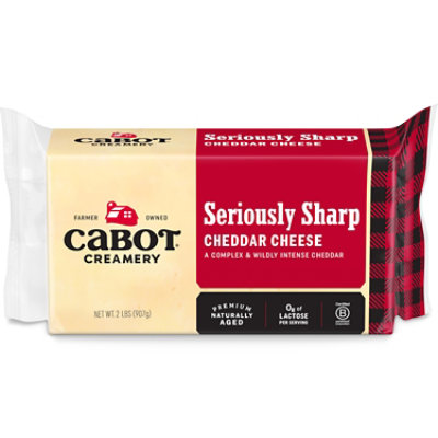 Sachiです。 Cabot Creamery Seriously Sharp Cheddar Cheese - 32 Oz
