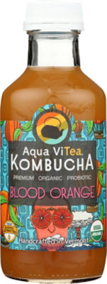 Aqua ViTea Blood Orange Kombucha - 16 Fl. Oz. - Image 2