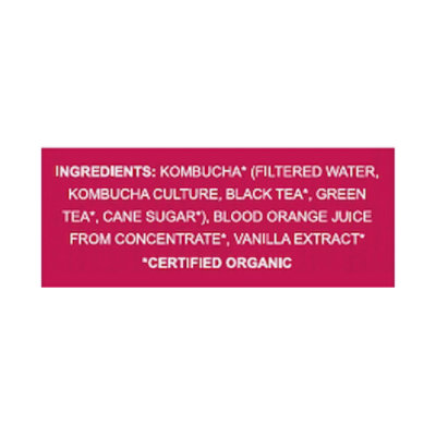 Aqua ViTea Blood Orange Kombucha - 16 Fl. Oz. - Image 5